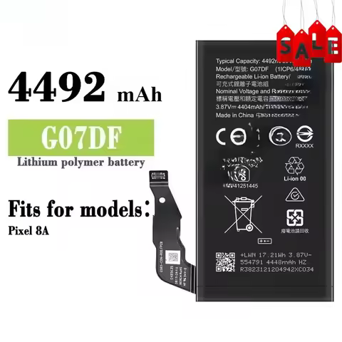 G07DF GUKD8 GS35E Mobile Phone Batteries for Google Pixel 8A Pixel 8/8 Pro Pixel8A 8 8Pro Phone Repl