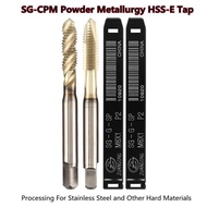 1PC HSS-E CPM Powder Metallurgy Tap SG containing machine tap screw tip spiral tap M2 M2.5 M3 M4 M5 