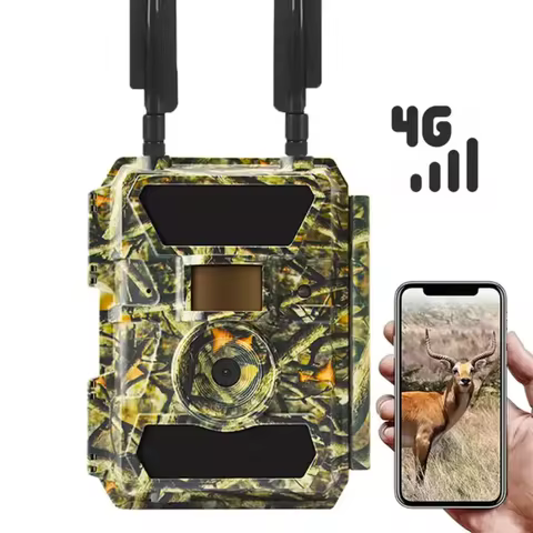 Willfine 4.0P-CS 24MP 4G Cloud Cellular Wildlife Trail Camera Photo Traps with No Glow LEDs, Wide An