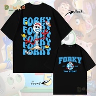 Baju Toy Story Forky T-shirt  casual 100% Cotton  Short-sleeved T -Shirt for Man Woman Streetwear S-