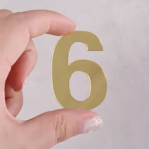 Self-adhesive Acrylic Door Numeral Plaque Digits 0 to 9 House Drawer Sign Gate Digits Hotel Home Sti