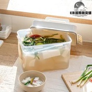 韓國進口醃菜收納盒冰箱收納盒泡菜桶大容量密封保鮮盒醃菜罈子