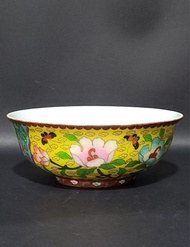 瓷胎景泰藍花卉碗( A1221)