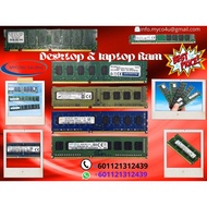 LAPTOP RAM AND DESKTOP RAM 2 GB/ 4 GB (DDR2/DDR3) @myco4u