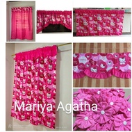 Argos HELLO KITTY CURTAIN window/kitchen /valancer