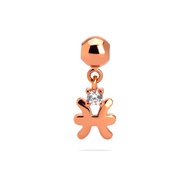 7K Gold Pendant - Pisces Gold Charm - Luxxe 01 Collection - Juene Jewelry