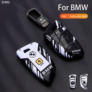 ZOBIG ABS+TPU BMW Car Key Cover Case Fit for 2025 BMW 1 2 4 5 6 7 Series X1 X2 X3 X5 X6 X4 M5 M6 3GT