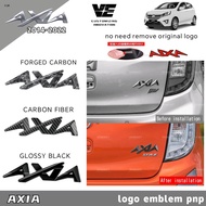 Vemart perodua axia 2014-2022 car logo emblem pnp accessories