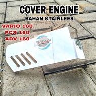 MESIN Engine cover Engine Protector Engine cover pcx 160 vario 160 Adv 160 Thick Stainless Steel Material Engine Guard pcx 160 vario 160 Adv 160
