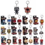 Funko Pop Avengers /Keychain IronMan Groot Batman /SpiderMan DeadPool Keyring/