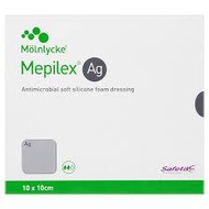 Mepilex Ag Wound Foam Dressing 10cm x 10cm 1 piece / 1 Box of 5 pieces 287110 (Exp: November 2026)