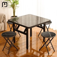 ‍🚢Fanxi Folding Table Dining Table Home Simple Small Apartment Table Square Table Thermal Table Foldable Small Square Ta