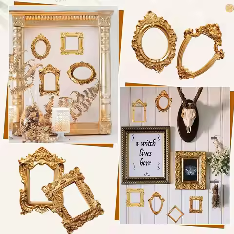 Creative Gold DIY Shadow Box Frame DIY 3D Mini Photo Frames Memory Display Frames Home Decor
