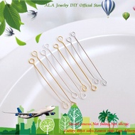 ❤️Jewelry Accessories DIY❤️14K Gold-Plated Color-retaining Double-ended9Needle Plated with Pure Silv