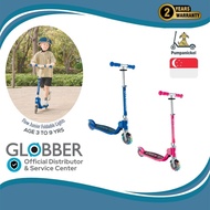Globber Flow Junior Foldable Lights 2-Wheels Kick Scooter for toddlers age 3 and up
