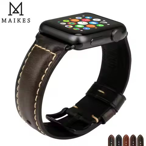 Leather Strap for Apple Watch Band 44mm 40mm 45mm 41mm 38mm 42mm Single Tour Watchband Bracelet IWat