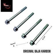 MESIN Price of 10pcs BOLT 10 keys 8 m6x60 Engine cvit block bolt 6cm long WholesaleOriginal