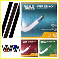 ❤ ☢ ▧ WIREMAX PDX Wire Non-Metallic Sheathed Cable WMEX #14/2C #12/2C #10/2C [Per Meter]