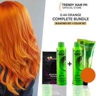 0.44 ORANGE BLONDE COMPLETE BUNDLE! Bremod Hair Color & Hair Bleaching Set