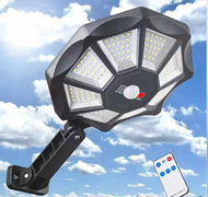 太陽能感應燈 ZB-168A 連遙控 - 168 LED 戶外壁燈，適合花園露台