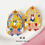 Anime Merchandise Sailor Moon Metal Brooch Moon Hare Aino Miyuko Schoolbag Accessories Exquisite Bad