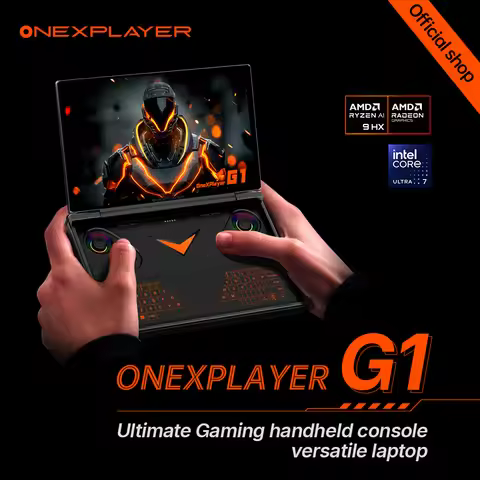 OneXPlayer G1 AMD Ryzen™ AI 9 HX 370 Ultra-Portable Performance QculinkCamera Gaming pc Laptop Wins 