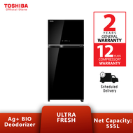 Toshiba GR-AG58MA(XK) 610L 2 Door Duo Hybrid Inverter Refrigerator / Freezer / Fridge / Peti Sejuk