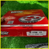 ☍ ✴ ❂ chain sprocket set tmx supremo,fz16 sniper150,thunder 125