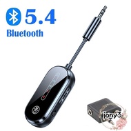 JONY Bluetooth 5.4 Receiver Transmitter, With Mic PC Headphone Audio Adapter,  Stereo Music TV Airpl