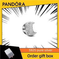 Latest  Fashion Design Gift Women's Jewelry S925 Pure Silver Textured Moon Mini Charm 794054c00