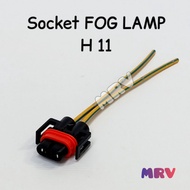H11 Fog Lamp Socket Ceramic Headlight Fitting Cable Socket