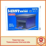 Tomytec 1:64 Tomicarama Vintage 08a Blue Garage Tomytec Tomica