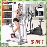 YINGERJAN QM1001 2 In 1 Commercial Use Magnetron Elliptical Cross Trainer With Hand Pulse Elliptical Bike Indoor Cycle Trainer Gym Workout Fitness with APP Simulation Support Basikal Senaman Murah