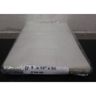 PP PLASTIC BAG 9"X14" WITHOUT HOLE (0.04MM)