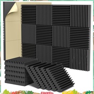 2X12X12inch Acoustic Foam Panels, High Density Soundproof Wall Panels Acoustic Foam Panels Self Adhe