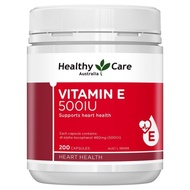 Healthy Care Vitamin E 500iu - 200 Capsules