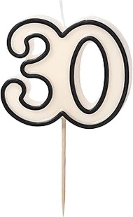 Elegant Number Candle 30 Candle 30th Birthday Men Women Birthday 30 Years Decoration Cake Topping Gi