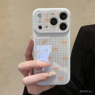 Phone Case Suitable for iPhone 11 12 13 14 15 16 17 Pro max Bear Brain Gourd Shock-resistant Shock-p