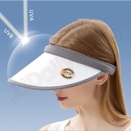[SG Ready Stock] UPF50+ High Quality UV Cut High Quality Polyester Plain Visor Cap for Outdoor Sports Beach Hat