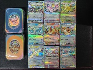 $120 太晶盛聚 POKEMON CARD PTCG 17.5鮮花蛋糕電火 水太陽月亮葉冰仙子伊布伊貝EX SAR set 簡中寶可夢卡日版平替寵物小精靈卡 伊布進化系列 GX 卡