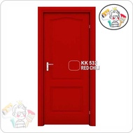 KK532 RED CHILI  ( GLOSS FINISH ) 1L Paint FINISH Wood Paint & Metal Paint For Wood & Metal Cat Miny