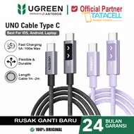 UGREEN UNO Charger Cable Type C to Type C Fast Charging 100w LED Display Emoji 35501 65092 Original