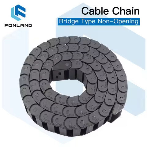 Fonland Cable Chains 15x15 15x20 15x30 15x40 mm Bridge Type Non-Opening Plastic Towline Transmission