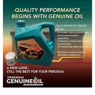 PERODUA FULLY SYNTHETIC 0W20 (PACKAGE WITH PERODUA OIL FILTER)