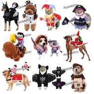 AQUARZOO Pet Cat Halloween Costume Dog Chucky Cosplay Suit For Cats&Dogs Christmas New Year Puppys D