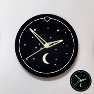 โรแมนติกไนท์โกลว์หน้าปัดการปรับเปลี่ยนพระจันทร์และดาวนาฬิกา NH35 Bgw9 C3 Divers Precision 285 Lumino