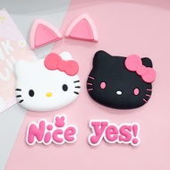 Mesuca | 6/15Pcs Sanrio HelloKitty Pink PVC Shoes Charms Decorations Moonwalk Dance Sandal Buckle Fi