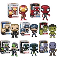 Popular Marvel Avengers Alliance Figure SpiderMan Ironman Captain America Thor Hulk Thanos War Machine Model Kids Gift FunkoToy