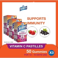 [3 Pack] SCOTT'S Vitamin C Pastilles Supplement for Children, Support Immunity, Healthy Skin & Gums,