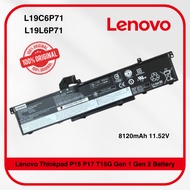 Lenovo L19C6P71 L19L6P71 for Thinkpad P15 P17 T15G Gen 1 Gen 2 Battery